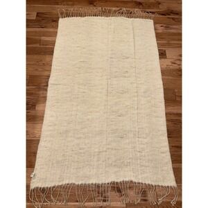 Arhaus Wool Linen Blend Throw Blanket 42" x 78" Luxurious